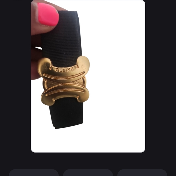 CELINE Gold TRIOMPHE BARRETTE VINTAGE - Picture 2 of 5